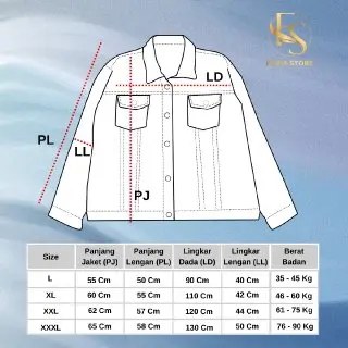 Jaket Jeans Wanita Oversize Jaket Denim Snow Black Snow Blue Wanita Viral 5