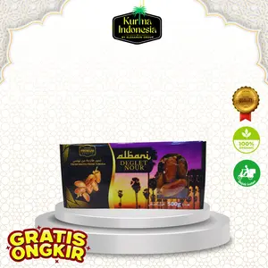 Kurma Albani Deglet Nour 500gr Premium Best Quality Tunisia Tangkai - Kurma Indonesia Food Snack Cemilan kurma  sehat