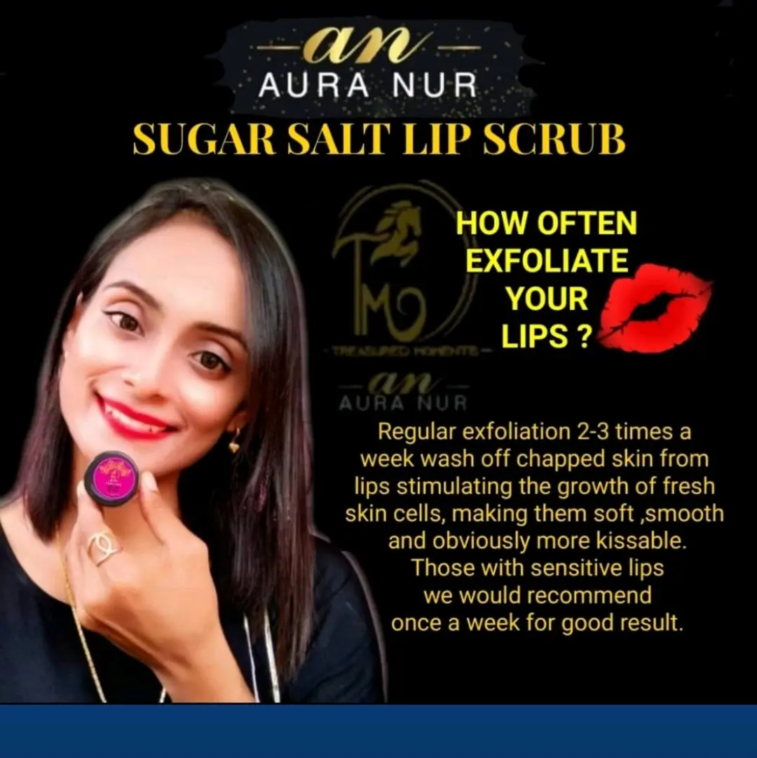 Aura Nur Sugar Salt Lips Scrub Skin Repair