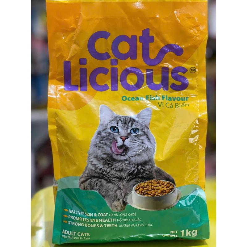 Hạt Mèo Cat Licious Thức Ăn Cho Mèo Trưởng Thành - Túi 1Kg