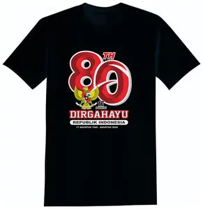 KAOS DEWASA ATASAN OBLONG COWOK LENGAN PENDEK DISTROKEMERDEKAAN17AGUSTUS KE-80 AD-1039embut Motif Panjang Pria Baju Tangan KerenPolos Wanita Katun
