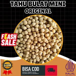 Tahu Bulat Mini Original 1 Kg Cemilan Snack Food Viral