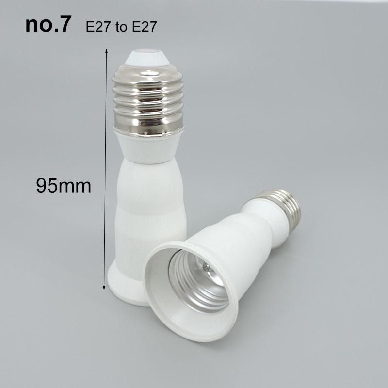 Product Introduction of E27-E27 Adapter Flexible AC E27 To 2 E27 bulb Base power Socket plug Converter LED Light Lamp  Extender Holder  SGK 84
