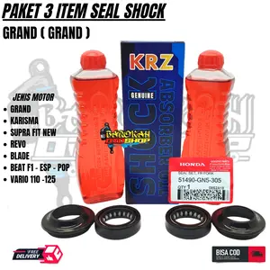 Paket 3 item seal shock grand + seal debu + seal shock supra x karisma beat vario 110 scoopy spacy