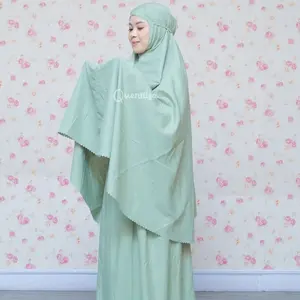 Quennisa | Mukena Traveling Dewasa Terbaru Motif Lasercut 2i1n1