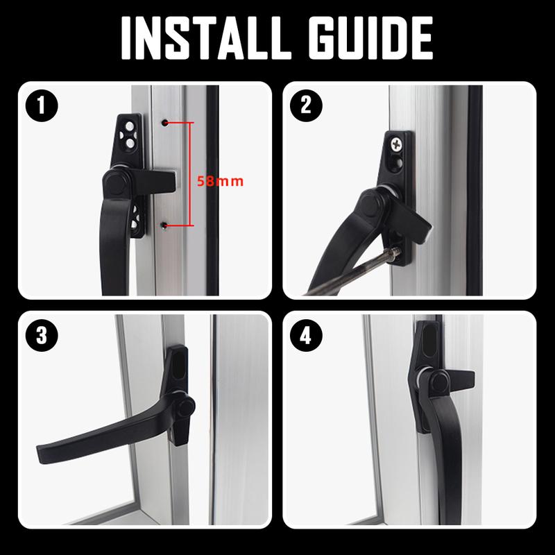 Product Introduction of 【SKIT SG】 Aluminium Casement Window Lock Handle - DIY Lever Replacement for HDB Home 4