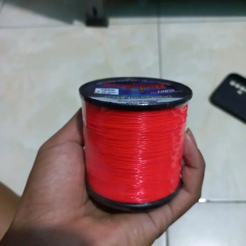 Senar Tali Benang Pancing Master Super kuat lentur anti kriting mudah tenggelam tahan Gesekan Cocok galatama galapung lomba kolam danau sungai laut panjang 1000 mete Ikan warna merah cabe 3