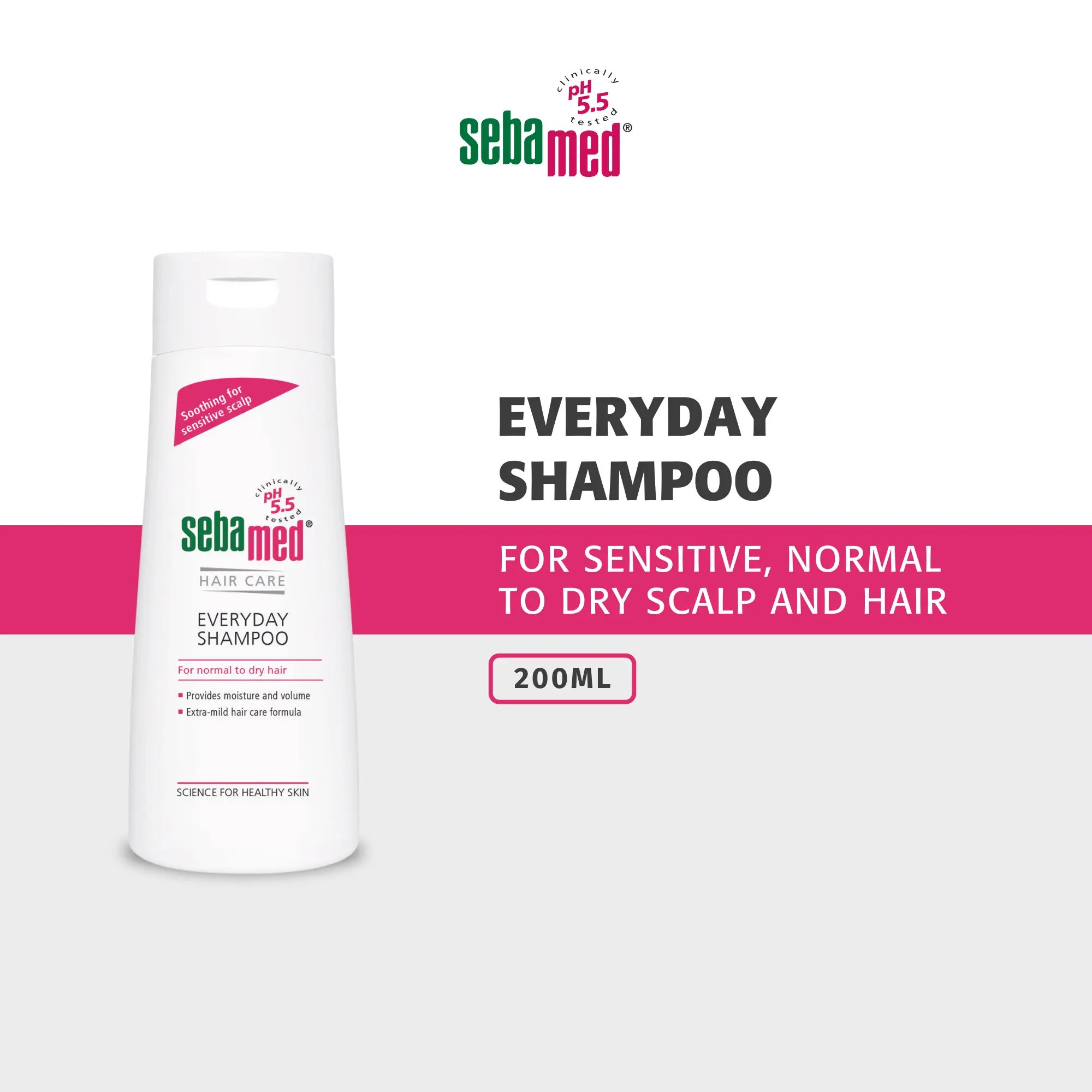Sebamed Everyday Shampoo 200ml - Normal to Dry Hair