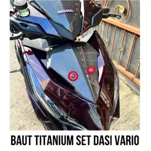 (SET ISI 2PC) Baut Titanium Dasi Depan Vario Ori Titanium Vietnam