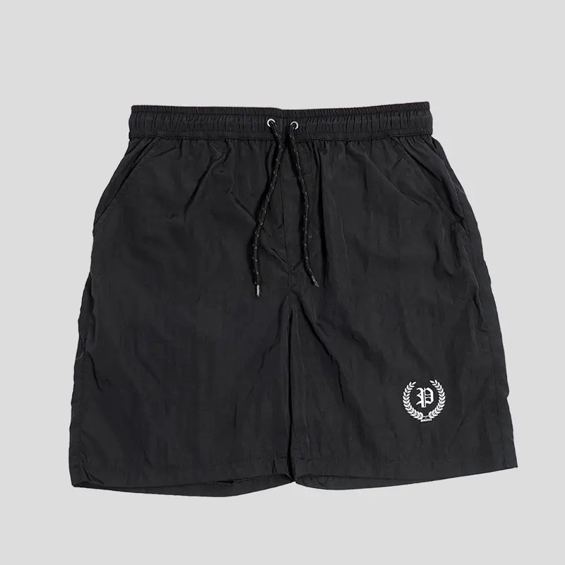 Prodigo * Boardshort Pria Bratan Motif 2 I Celana Pendek Pria I Celana Santai I Boardshort Crinckle I Short Pants Hitam 0