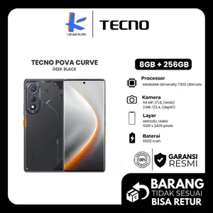 Tecno Pova 7 Curve 5G 8/256 Garansi Resmi