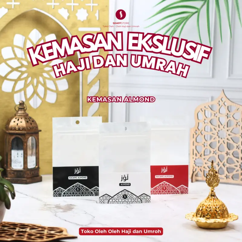 Kemasan Oleh-Oleh Haji & Umroh Shaff Ziplock Premium Tanpa Isi 6