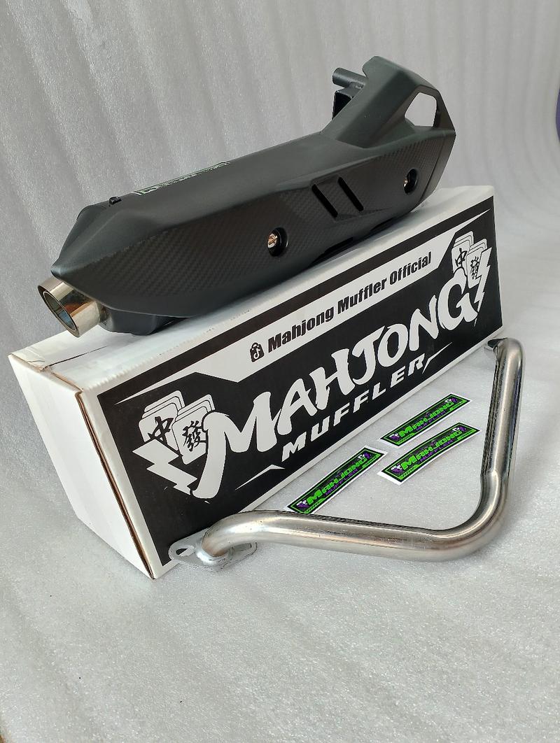 Product Introduction of Knalpot CMS Suara Ngebas Gerung Adem Full System Original Mahjong Muffler untuk Motor Beat Scoopy Vario Mio Nmax Aerox PCX dll - Motorcycle, Foto 46