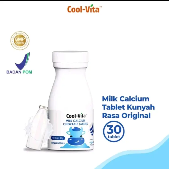 Coolvita Calcium Peninggi Badan 30tablet Ready Tablet Kunyah 1