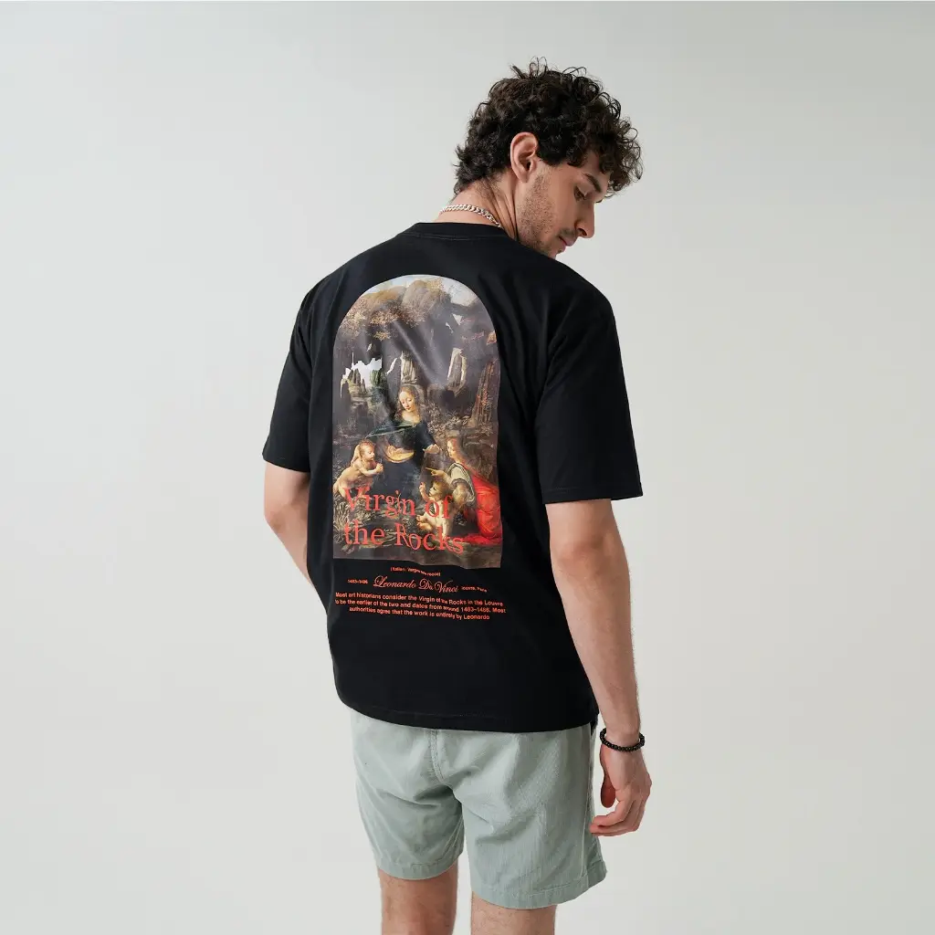 CELCIUS "EPIC CHRONICLE" d Graphic T-Shirt Short sleeve LIN000794C Hitam kaos lengan pendek T-Shirt Short sleeve