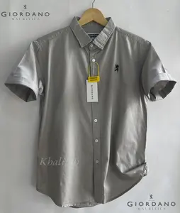 Kemeja lengan pendek Bahan Adem Gior Jumbo pria bahan katun twill super size 2XL 3Xl 4XL Hitam Formal JUMBO