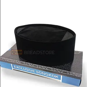 PECI SONGKOK KOPIAH POLOS AC HITAM BERKUALITAS ORIGINAL.