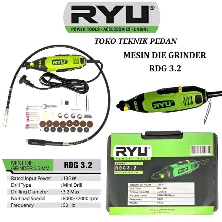 Ryu Mini Grinder 3.2mm RYU RDG 3.2 Mesin Gurinda Botol RYU RDG3.2 ...