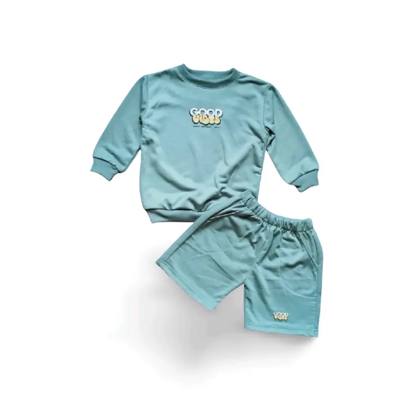 Isi 3 Setelan Sweater Crewneck Anak Laki-Laki Perempuan Harian Santai untuk Usia 1-10 Tahun- Baju setelan resmi & setelan- Fashion Anak Terbaru Parsel 7