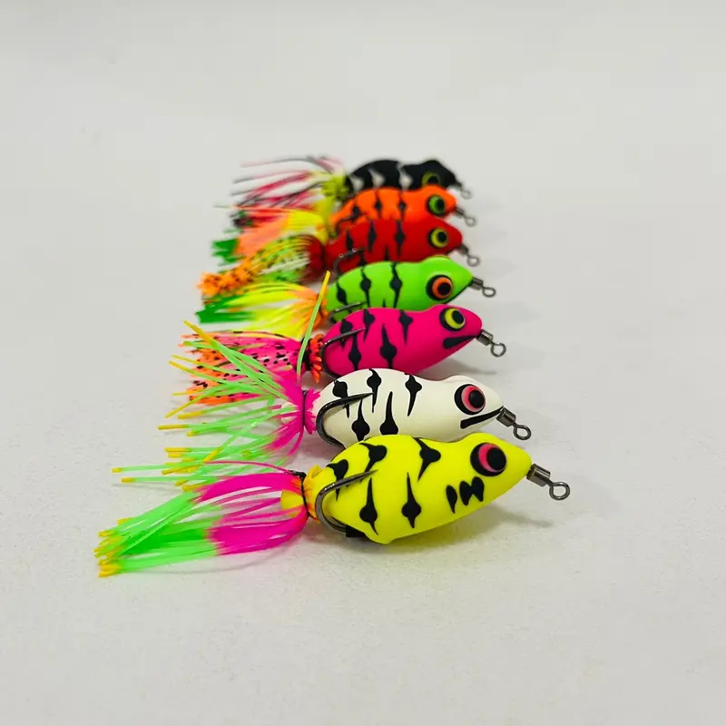 PROMO SOFT FROG SKIRT BERDIRI  4CM 6GRAM || UMPAN CASTING IKAN GABUS DAN TOMAN 2