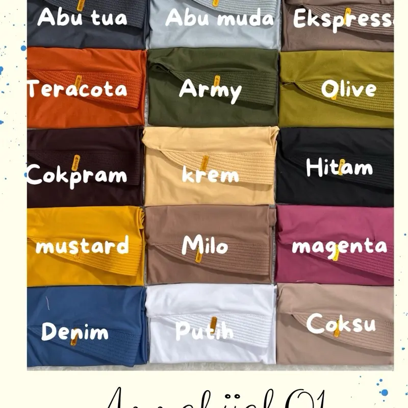 (Promo 100 dapat 10 ) hijab bergo hamidah size M label akrilik gold menutup dada bahan jersey premium cantik pad busa  Kerudung Lembut Syari Instan Renda Sporty muslim nyaman panjang casual santai Khimar Variasi 7