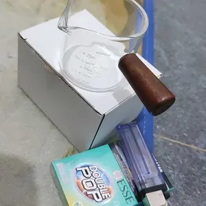 Mini Sugar Glass Pot Milk Pan Jug Pitcher Gelas Kaca Takar Susu Gagang Kayu 50ml 100ml Kitchenware