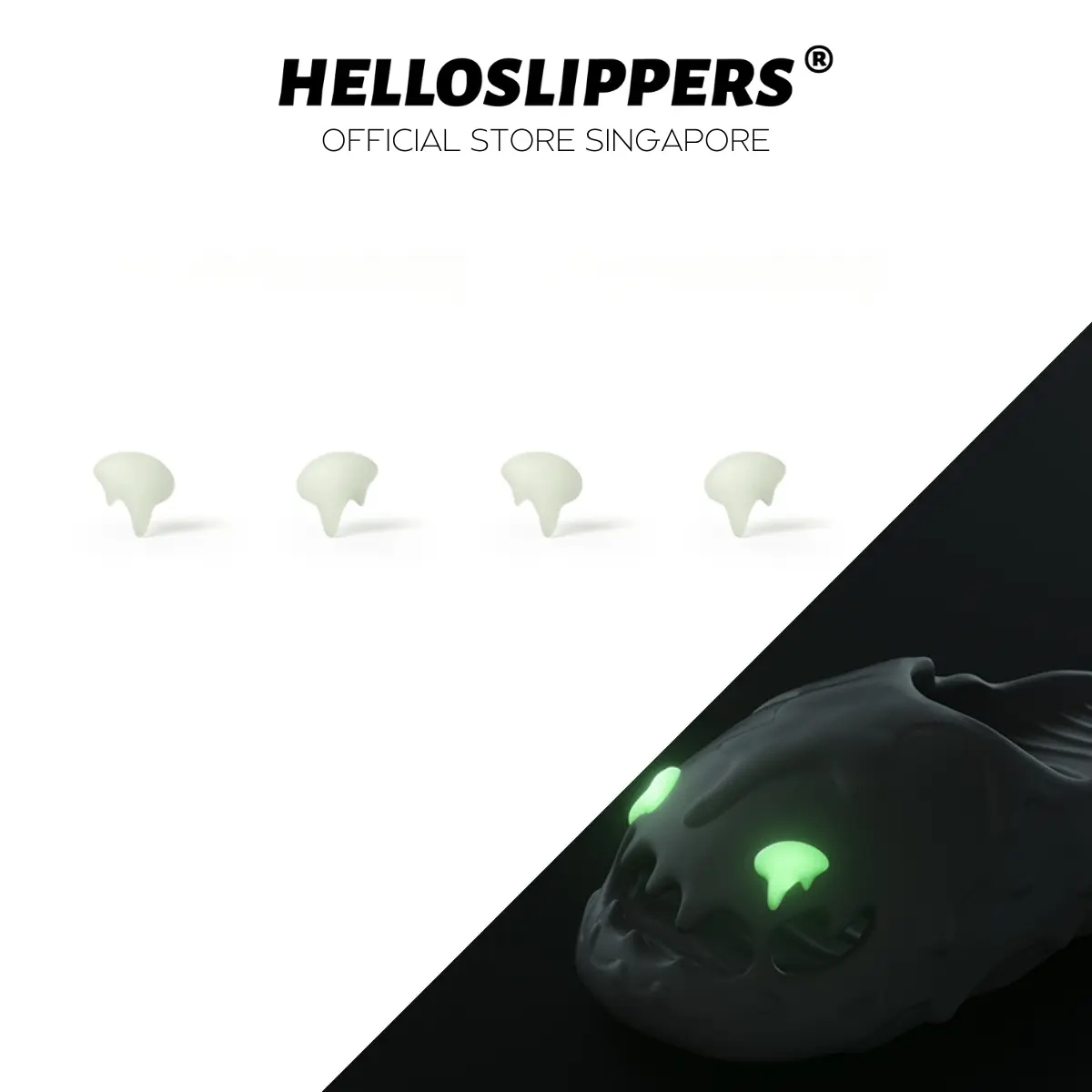 HelloSlippers Accessory for Oozeform - Glowing Drip Eyes