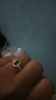 Product Review of Cincin Wanita Model Mata Oval Warna Biru Hijau Elegan Aksesoris Perhiasan Rings Elegan Dewasa Hadiah from T**A G**I 1