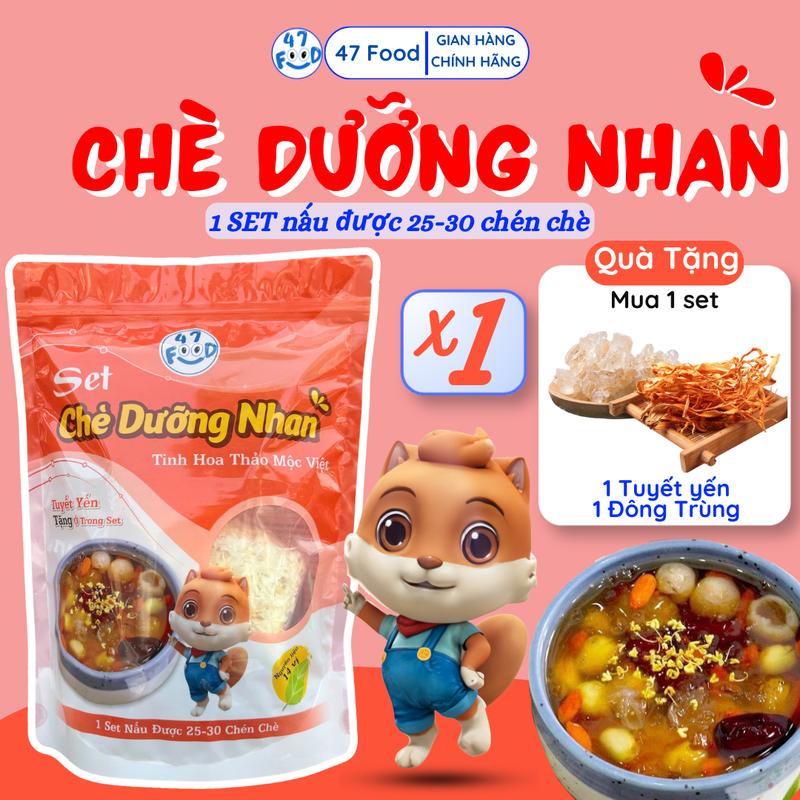 Chè Dưỡng Nhan 14 vị Ít Đường Tea Nước Trà 47Food - Nguyên l