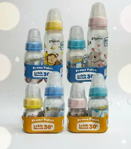 Pigeon Paket PP RP 50ml+120ml & 120ml+240ml Botol Susu Hemat BPA Free Motif Lucu Tahan Panas 110°C Ideal untuk Bayi Baru Lahir