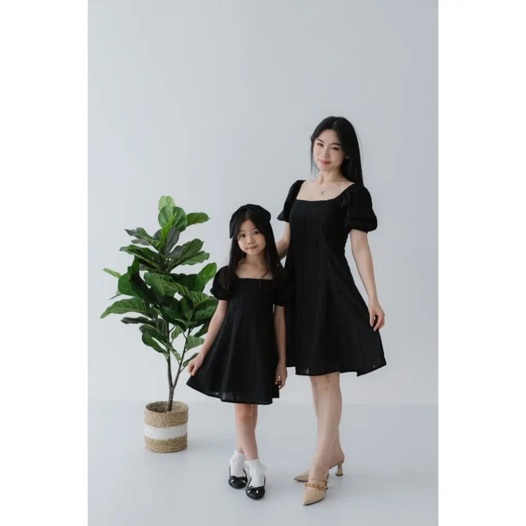 (Di Jual Terpisah Ibu dan Anak) BELLE DRESS PUTIH PRINCESS PUTRI SALJU COUPLE IBU DAN ANAK by Duta Busana Purbalingga Baju Katun Wanita