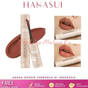 Hanasui Mattedorable Lip Cream Boba - Velvet Matte Finish Pigmented Long Lasting Double Moisturizing Waterproof Tahan Lama