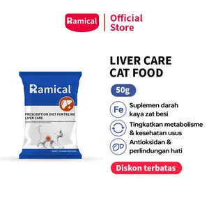 Ramical Liver Care Cat Food 50gr / Hepatic Care / Makanan Kucing Hati / Dewasa & Anak Kucing