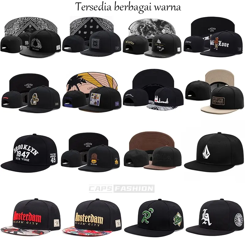 Topi snapback for pria original Cayler&sons baseball cap balck hat ...