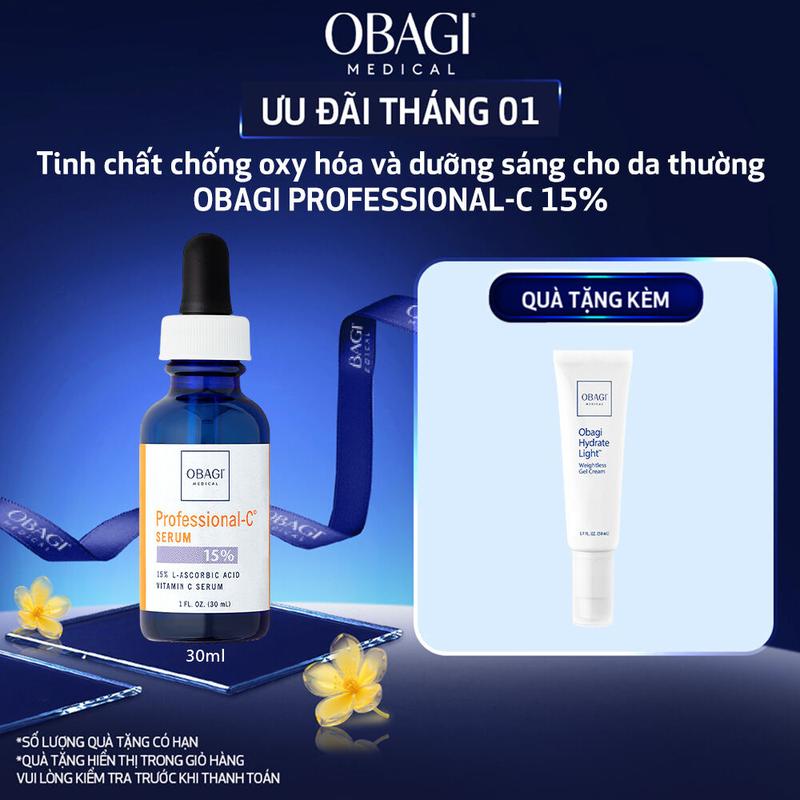  Tinh Chất Vitamin C 15% Dưỡng Sáng Da & Ngăn Ngừa Oxy Hóa Obagi Professional-C 