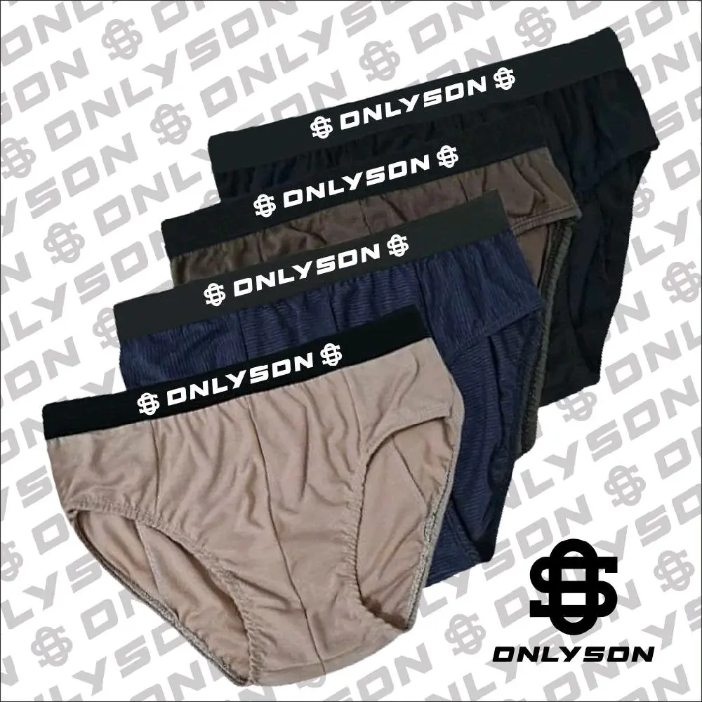 6pcs Celana Dalam Pria Dewasa CD Bahan Katun Nyaman Lembut - Fashion Hitam Cowok Karet Boxer Pendek Remaja Pendek Boxer Celana Motif