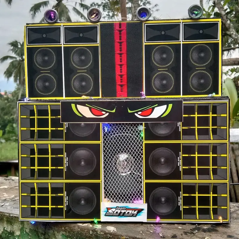 miniatur sound sistem siap bunyi langsung pakai mainan anak anak 1