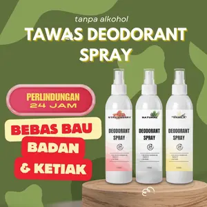 DEODORANT SPRAY ALAMI TAWAS BEBAS BAU BADAN / KETIAK MEMUTIHKAN KETIAK