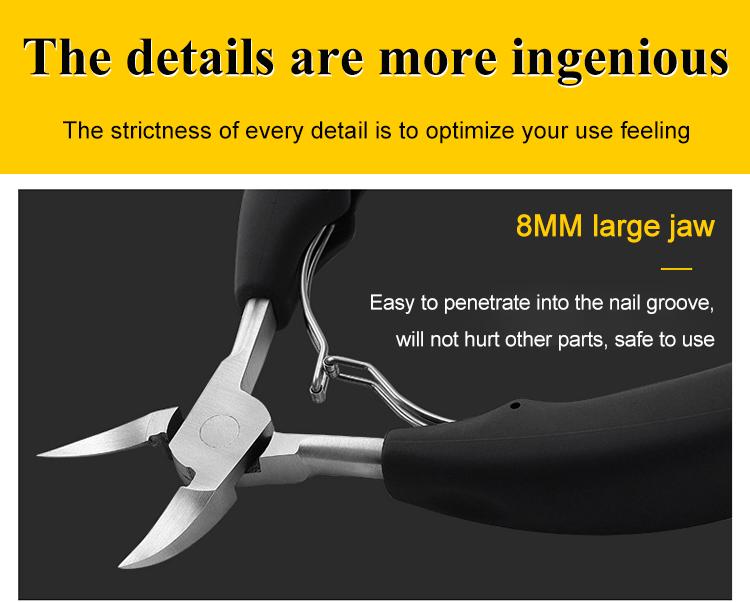 Product Introduction of Nail clippers for ingrown toenails single hawkbill clippers for gray fingernails nail fissures 11