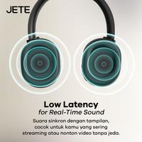 Gambar Headphone JETE SA2 Headset Bluetooth Super Bass Hi-Res Noise-Cancellation Earphone Gaming Wireless Anti Delay Spatial Audio 120 Hour Bantalan Lembut - Black dari Doran Gadget Official Kota Administrasi Jakarta Pusat 3 Tokopedia