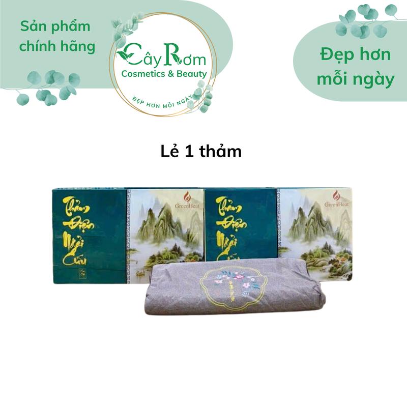 Thảm Ngải Cứu Greenheat Cao Cấp Chính Hãng Đệm Sưởi Ngải Cứu Đông Y