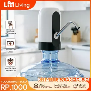 L.M Living – Pompa Galon Elektrik LED Rechargeable USB – Automatic Water Pump Portable – Untuk Dispenser Air Galon | Praktis & Hemat Listrik