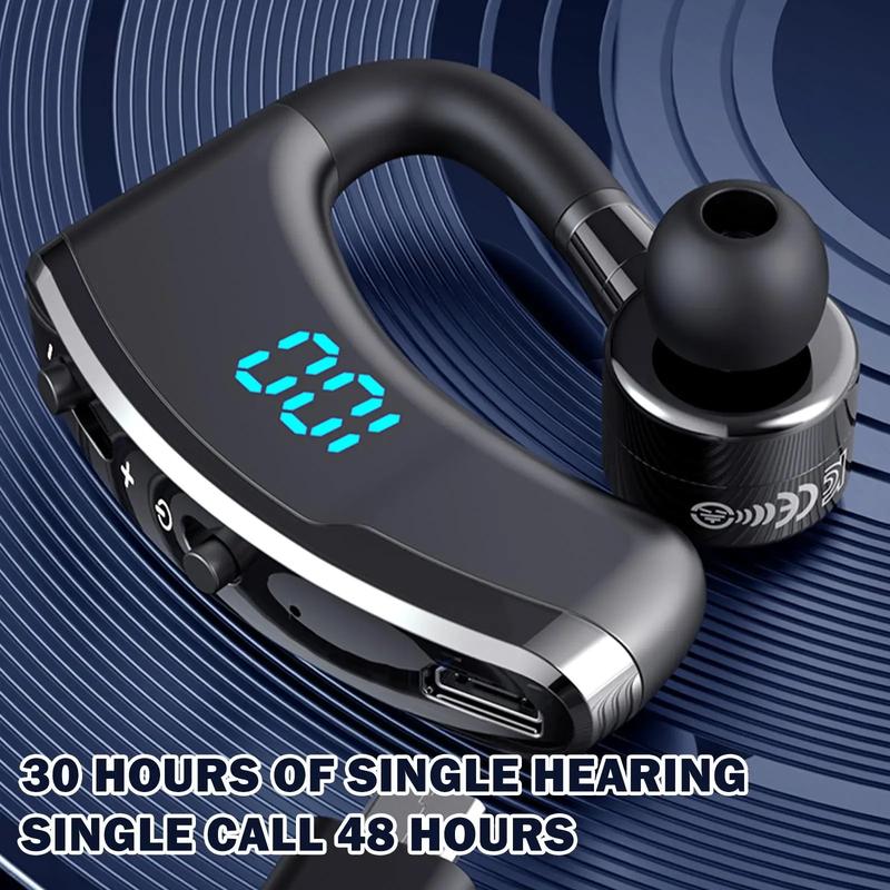 Tai nghe Bluetooth-compatible không dây V9 Pro, màn hình Led thông minh, tai nghe kinh doanh rảnh tay, móc tai, tai nghe nhét tai có micrô 5