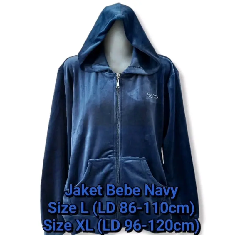 Jaket Bebe wanita beludru halus 4
