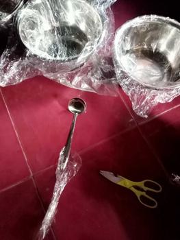 Product Review of 3 Pcs Baksom Premium Stainless SUS 304 Free 1 Pcs Centong Baskom Sayur Ukuran 30, 32, 34 CM from m**h A** 0