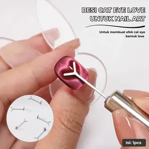 Besi Cat eye Love Untuk Nail Art/Kawat Stik Y Pembentuk Efek Love Untuk Kutek Cat Eye Silky/Moonlight