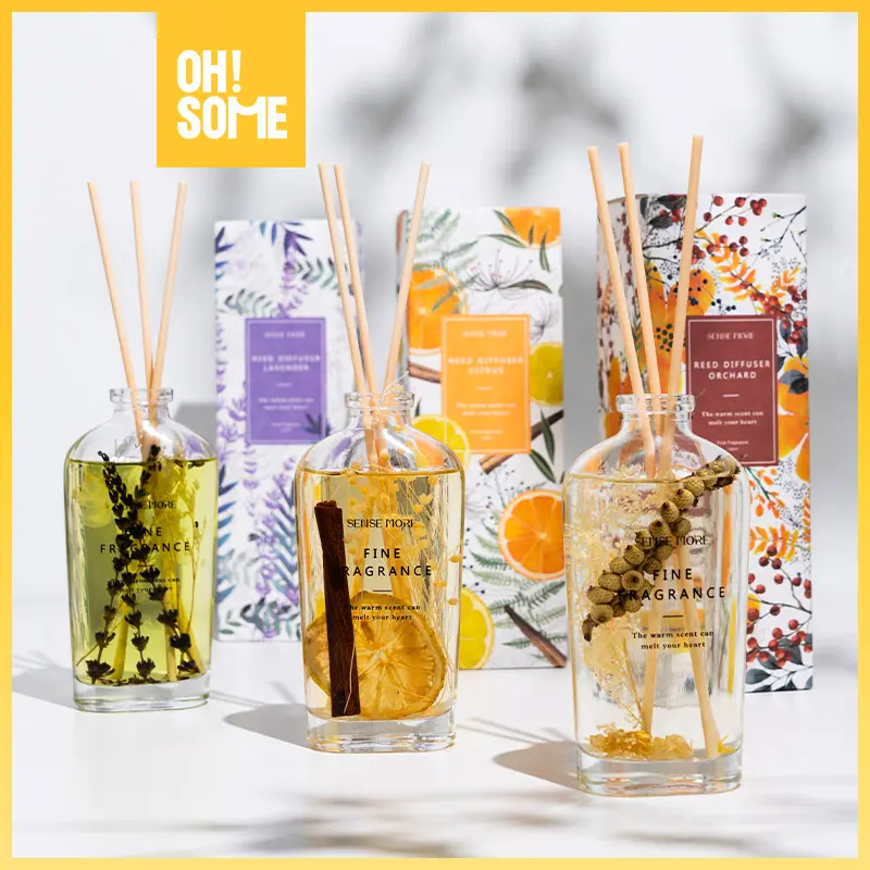 OHSOME - Sense More Reed Diffuser Floral Scent Pengharum Ruangan Aroma Bunga 160ml