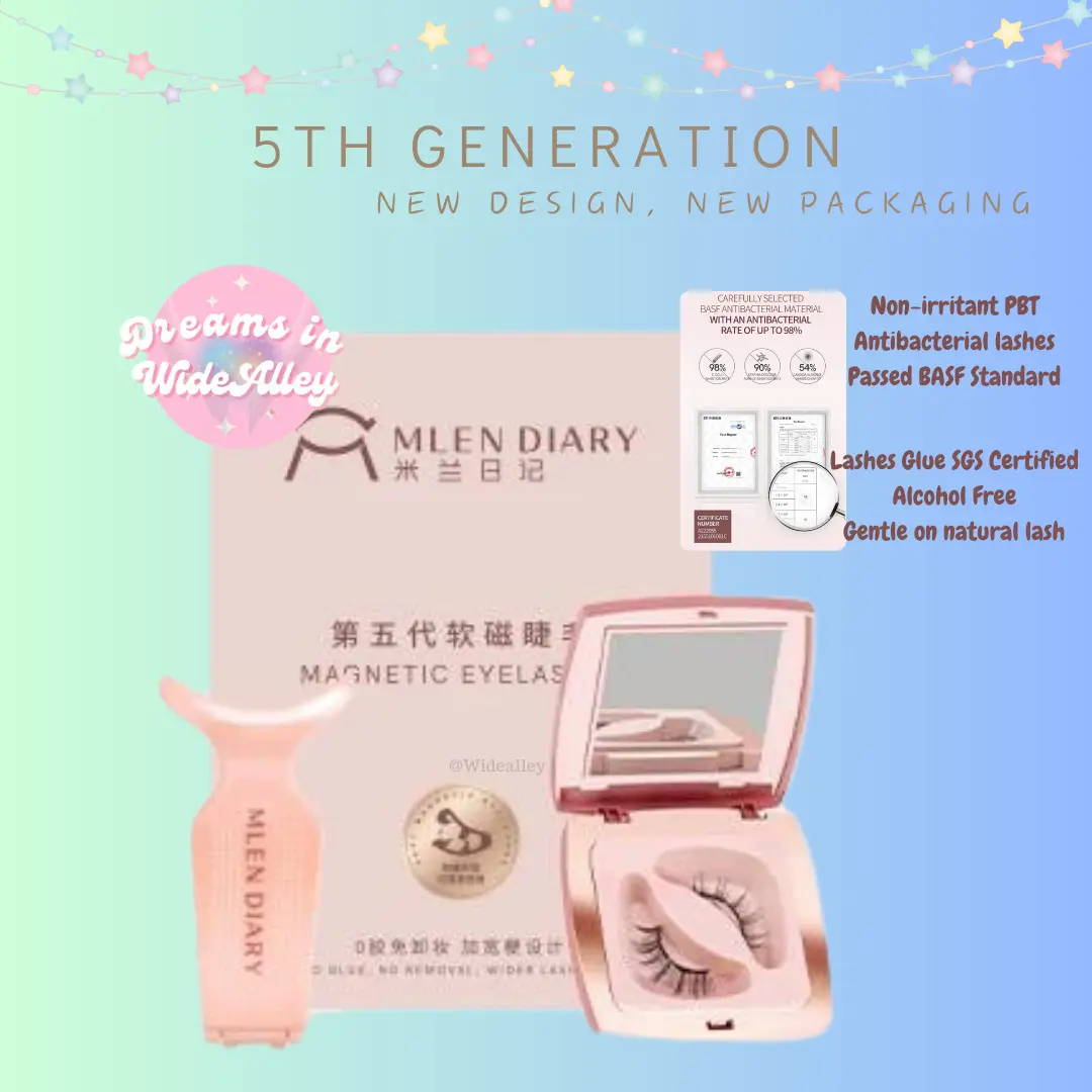 Mlen Diary 5th Gen Soft Magnetic Eyelashes