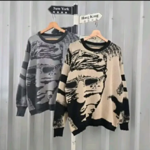 Sweater Kasual Pria dan wanita dengan Desain Unik dan Nyaman