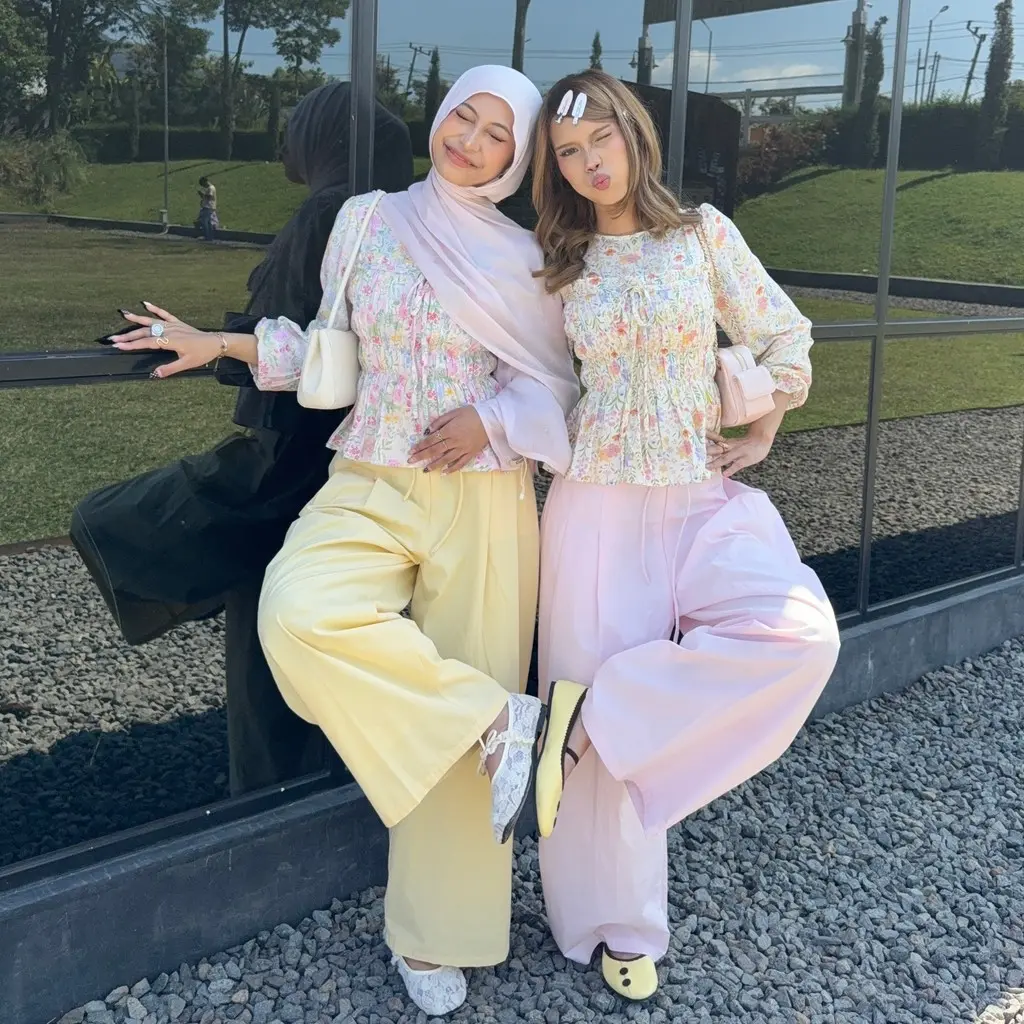 WELAVIT - MILLY SMOCKED BLOUSE - ATASAN WANITA - BLOUSE LUCU - KOREAN TOP